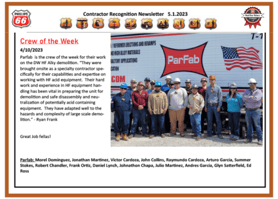 Crew of the Week - ParFab - Alky Services